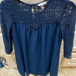 Navy blue shift dress